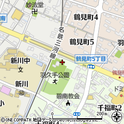 新川神社周辺の地図