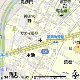 セブンイレブン岡崎福岡町店周辺の地図