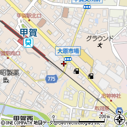 滋賀県甲賀市甲賀町大原市場715周辺の地図