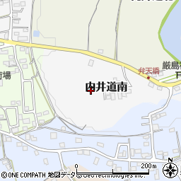 愛知県新城市内井道南周辺の地図