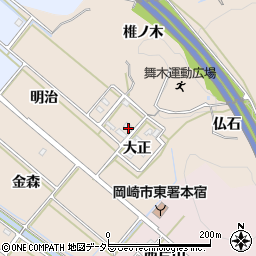 愛知県岡崎市舞木町大正113周辺の地図