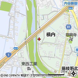 静岡県藤枝市横内64-10周辺の地図