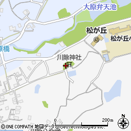兵庫県三田市川除433周辺の地図
