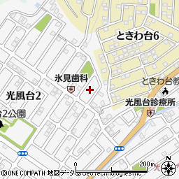 大阪府豊能郡豊能町光風台1丁目4周辺の地図