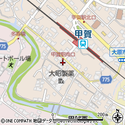 滋賀県甲賀市甲賀町大原市場151-3周辺の地図