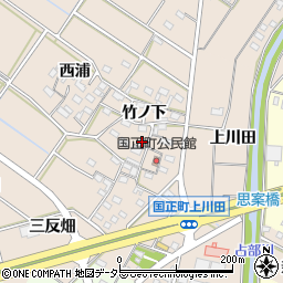愛知県岡崎市国正町竹ノ下4周辺の地図
