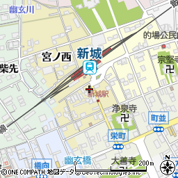 朝日生命保険相互会社　愛知東支社新城営業所周辺の地図