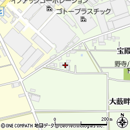 愛知県安城市野寺町宝殿5周辺の地図