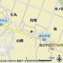 愛知県岡崎市桑谷町高畑1周辺の地図