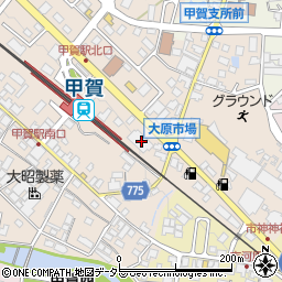 滋賀県甲賀市甲賀町大原市場46周辺の地図