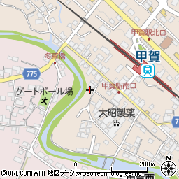 滋賀県甲賀市甲賀町大原市場148周辺の地図