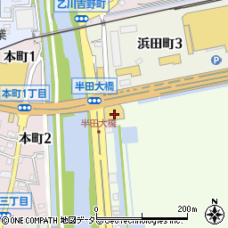 愛知県半田市上浜町1周辺の地図