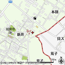 愛知県安城市城ケ入町本割4周辺の地図
