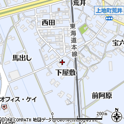 愛知県岡崎市上地町下屋敷61周辺の地図