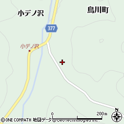 愛知県岡崎市鳥川町岩塚田周辺の地図