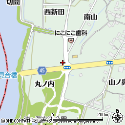 愛知県安城市東端町毘沙田周辺の地図