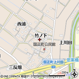 愛知県岡崎市国正町周辺の地図