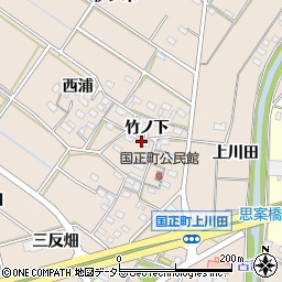 愛知県岡崎市国正町周辺の地図