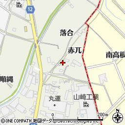愛知県西尾市米津町赤兀18周辺の地図