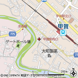 滋賀県甲賀市甲賀町大原市場152周辺の地図