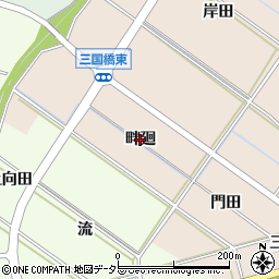 愛知県岡崎市国正町（畔廻）周辺の地図