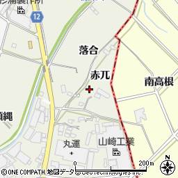 愛知県西尾市米津町赤兀12周辺の地図