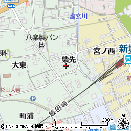 愛知県新城市杉山柴先周辺の地図