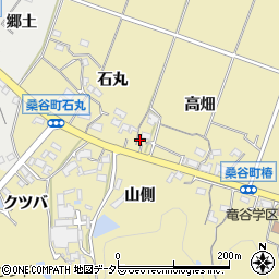 愛知県岡崎市桑谷町高畑55周辺の地図