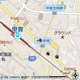 滋賀県甲賀市甲賀町大原市場712周辺の地図