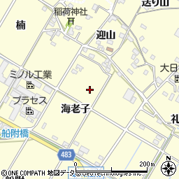 愛知県額田郡幸田町坂崎周辺の地図