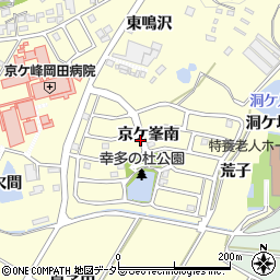 愛知県額田郡幸田町坂崎京ケ峯南周辺の地図