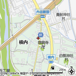 静岡県藤枝市横内151周辺の地図