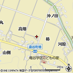 愛知県岡崎市桑谷町高畑82周辺の地図