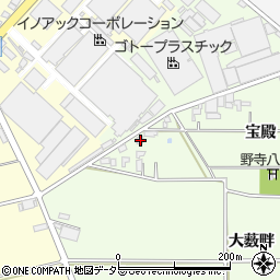 愛知県安城市野寺町宝殿7周辺の地図