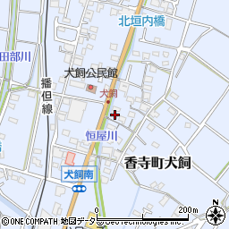 兵庫県姫路市香寺町犬飼61周辺の地図
