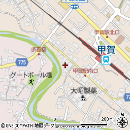 滋賀県甲賀市甲賀町大原市場153-1周辺の地図