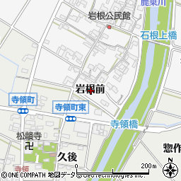 愛知県安城市小川町岩根前周辺の地図
