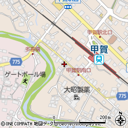 滋賀県甲賀市甲賀町大原市場151-1周辺の地図