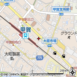 滋賀県甲賀市甲賀町大原市場44周辺の地図