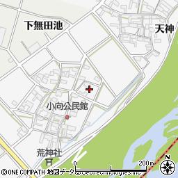愛知県安城市小川町小向周辺の地図