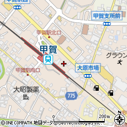 滋賀県甲賀市甲賀町大原市場726周辺の地図