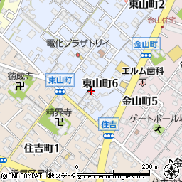 愛知県碧南市東山町6丁目62周辺の地図