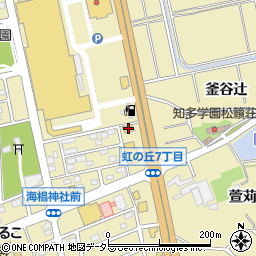 丸亀製麺常滑店周辺の地図
