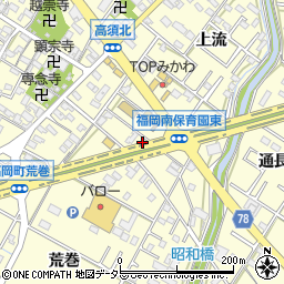 愛知県岡崎市福岡町下高須周辺の地図