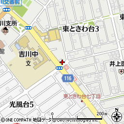 豊能東ときわ台郵便局 ＡＴＭ周辺の地図