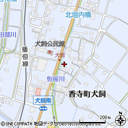 兵庫県姫路市香寺町犬飼62周辺の地図