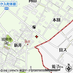 愛知県安城市城ケ入町本割1周辺の地図