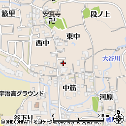京都府宇治市莵道東中43周辺の地図