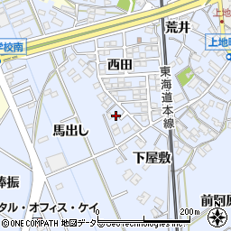 愛知県岡崎市上地町下屋敷65周辺の地図