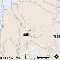 愛知県岡崎市舞木町後山6周辺の地図